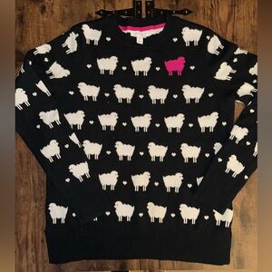 Charter club Women's Black Sheep Pattern Sweater